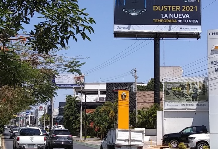 Espectacular en Calle Prolongación Paseo Montejo, Colonia Benito Juárez Norte, Mérida, Yucatán, México