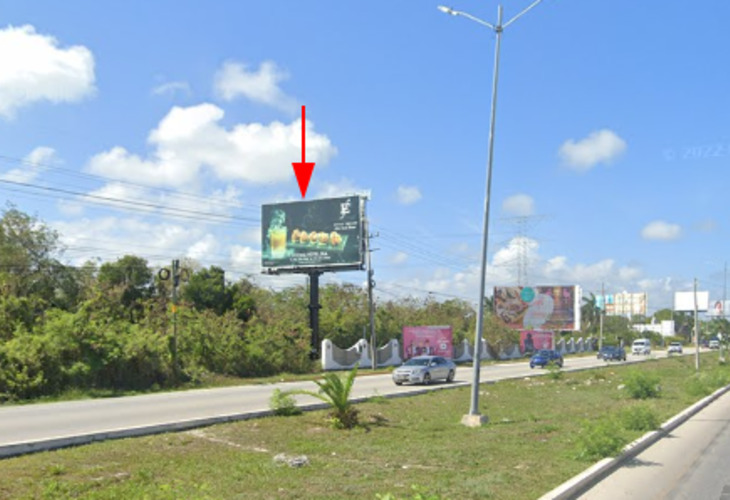 Espectacular en Calle Carretera Cancún - Tulum, Chacalal, Quintana Roo, Mexico