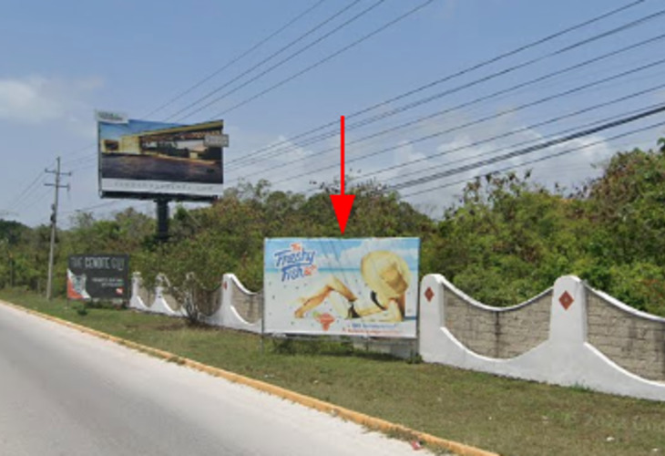 Espectacular en Calle Carretera Cancún - Tulum, Chacalal, Quintana Roo, Mexico